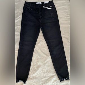 NWT Kancan black high rise ankle skinny jeans